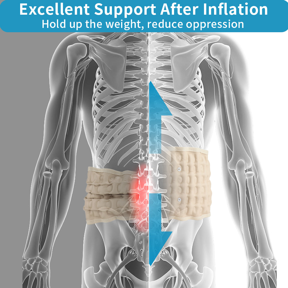 Decompression Back Belt Waist Brace Spinal for Lower Back Pain Relief - Lumbar Air Traction Device for Adult, Lumbar Decompression Belt One Size Fits 29-49 Waist