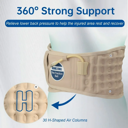 HONGJING Decompression Lower Back Traction Belt for Men Women, One Size Fits 29-49 Waist