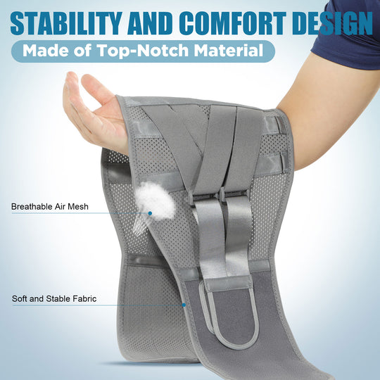 Heated Back Brace for Lower Back Pain Relief, HONGJING Compression Back Brace with Heating Pad